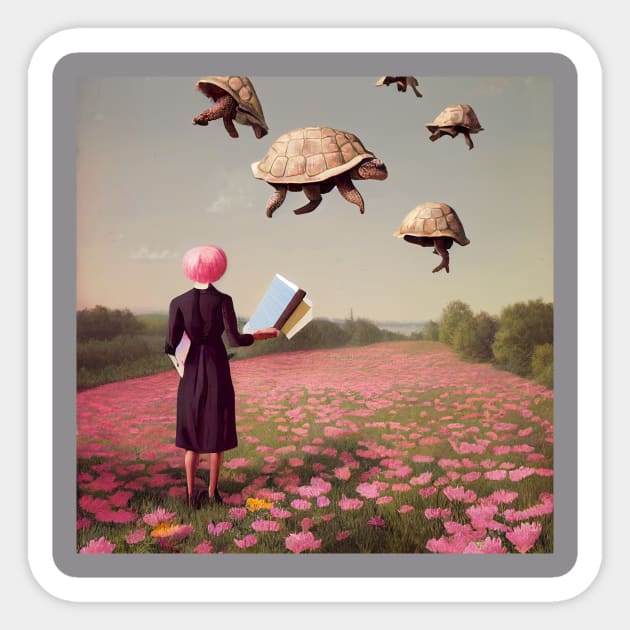 Flying Tortoises Sticker by Bea